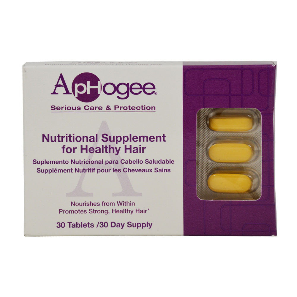 Aphogee Nutritional Supplement For Healthy Hair, 30 Ea